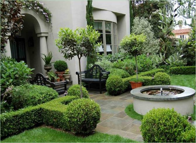 Le jardin classique de buis