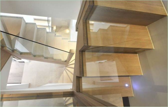 Escalier à l'intérieur de Belgrave Mews à Londres