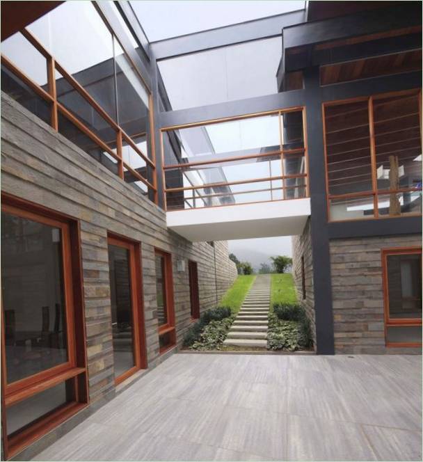 Le mur extérieur de la maison