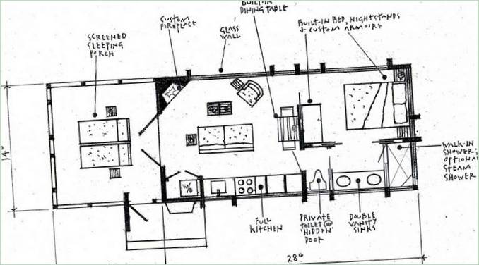 Plan de maison compacte et mobile Escape RV