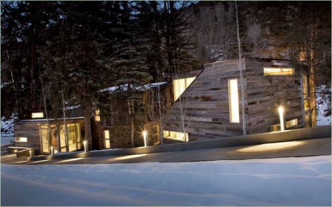 Intérieur de la résidence Piampiano par Studio B Architects, Woody Creek, Colorado, USA