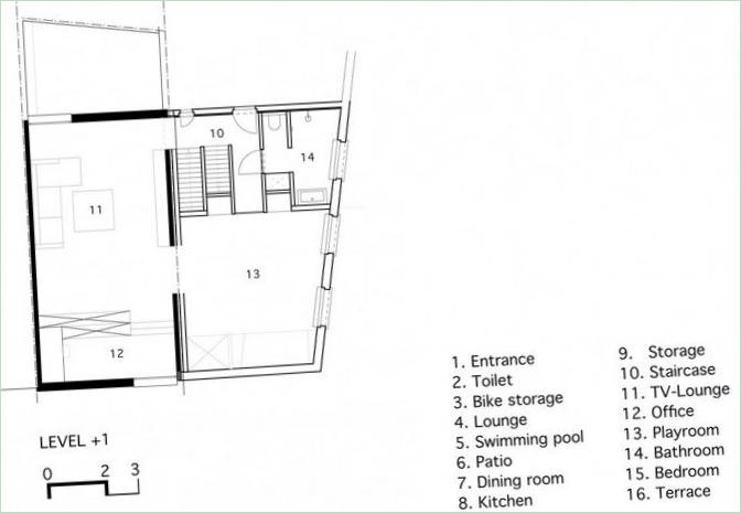 L'intérieur de la maison moderne LKS à Lire, en Belgique