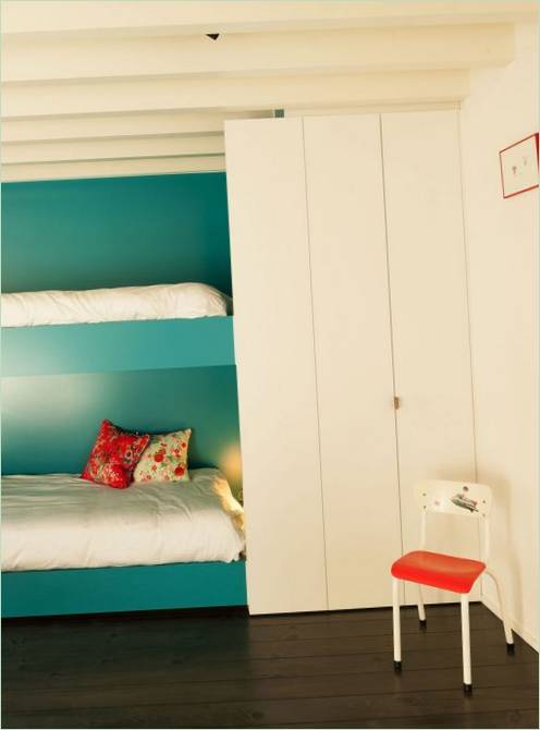 Aménagement intérieur de la maison moderne LKS à Lire, en Belgique