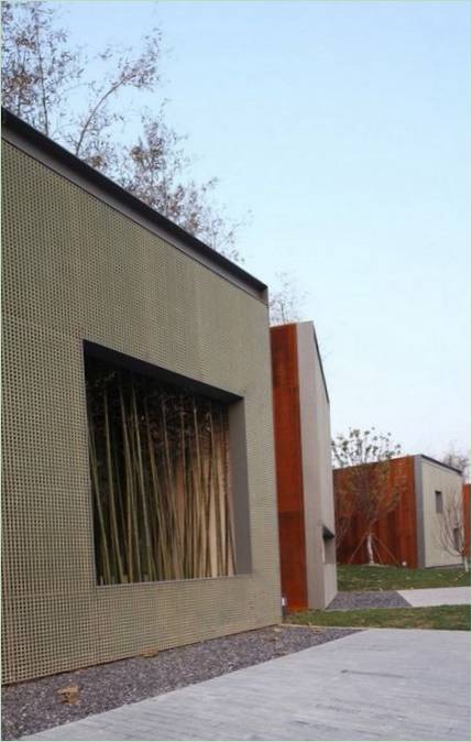 La terrasse d'une maison insolite en Chine