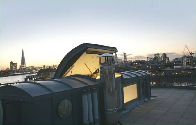 Le toit d'une maison à Londres