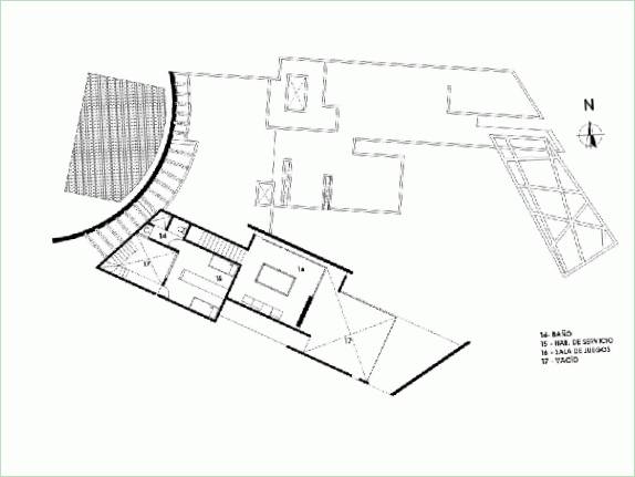 Plan d'un manoir au Mexique pour un couple de personnes âgées