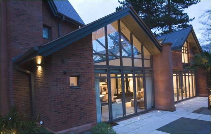 Lumières du soir de la maison FBH en Angleterre
