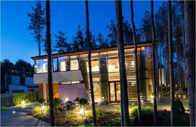 La conception d'une villa moderne d'Estebania en Estonie