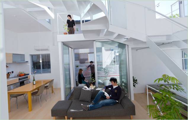 La maison unique de Tetsuo Kondo au centre du Japon