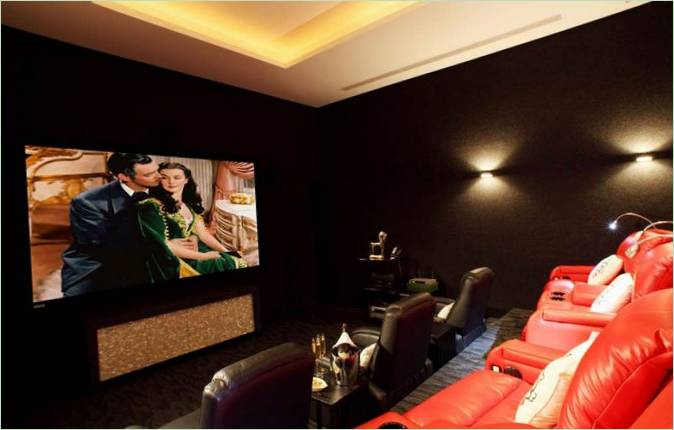 Intérieur de home cinéma