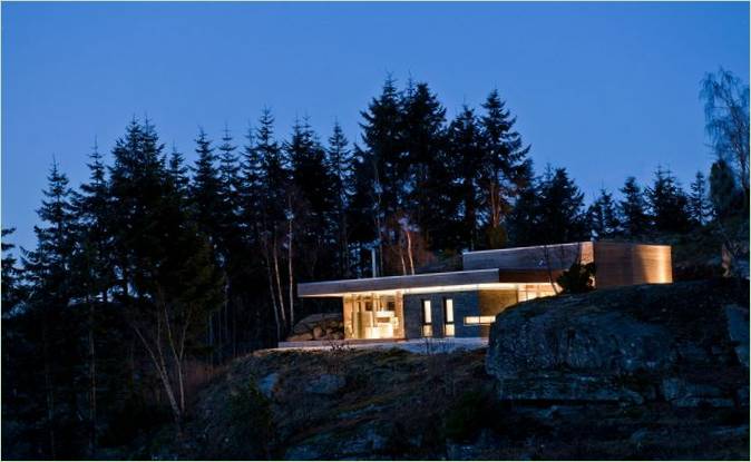 Maison confortable avec vue sur les falaises - GJ-9 par Gudmundur Johnson, Bjergøy en Norvège