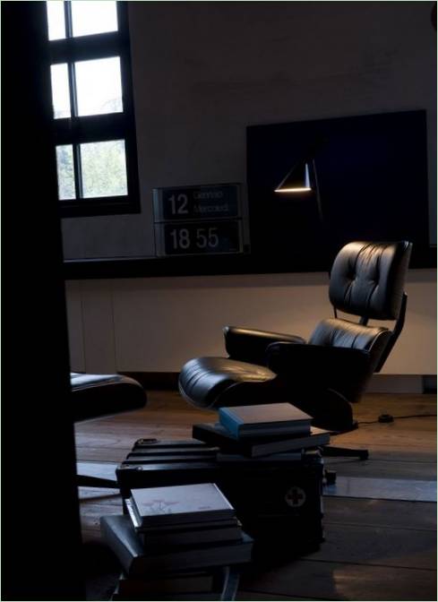 L'intérieur de la maison du moulin rénovée