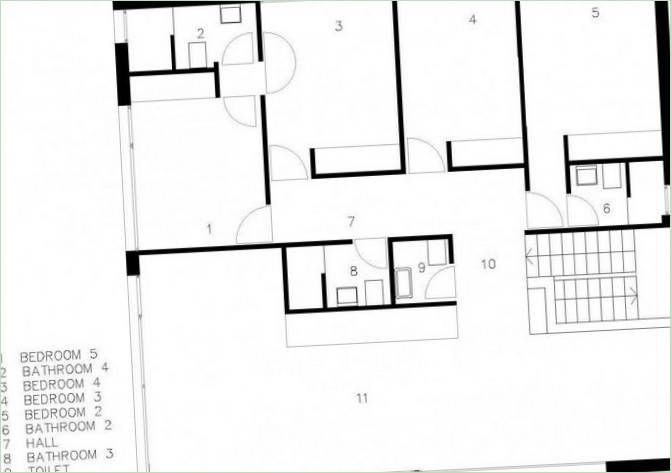 Plans d'étage de Casa Constanza en Espagne