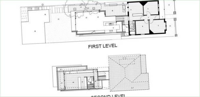 Plans d'étage de la Royal Park House par Fox Johnston