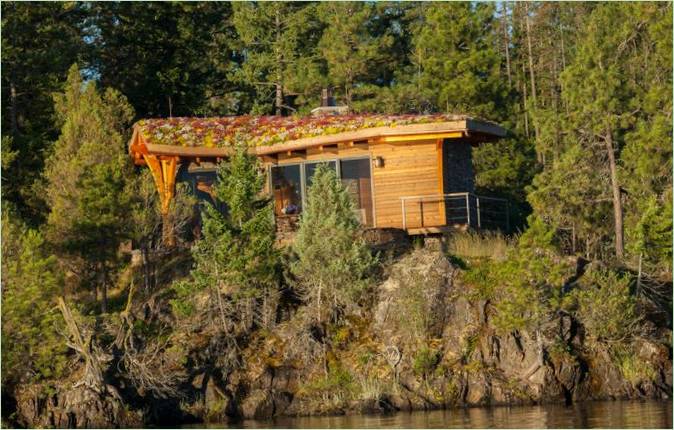 Emplacement des bungalows au bord de l'eau