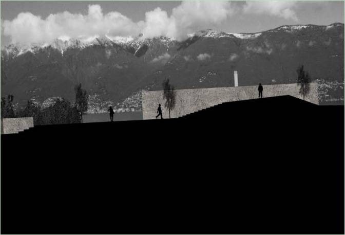 Maison avec vue panoramique sur le lac Majeur par Wespi de Meuron, Ronzo, Sant'Abbondio, Suisse