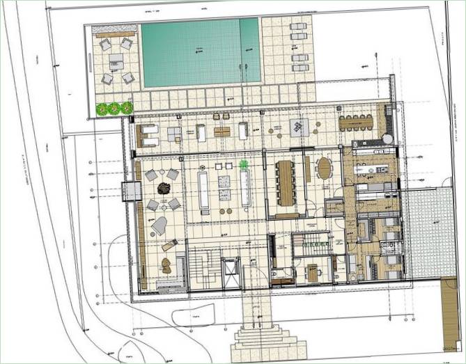 Plan de la maison privée Jaragua