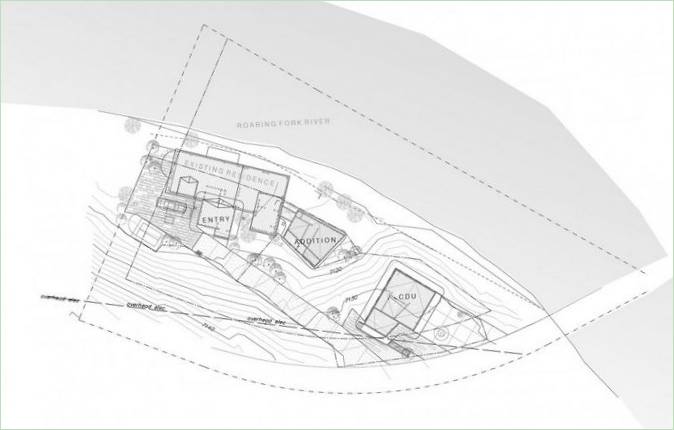 Aménagement intérieur de la résidence Piampiano par Studio B Architects, Woody Creek, Colorado, USA