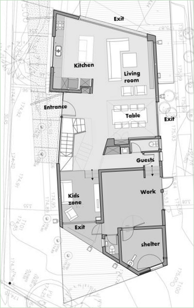 Plan d'étage de Casa Wo