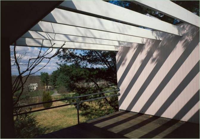 La terrasse de la Maison Gropius