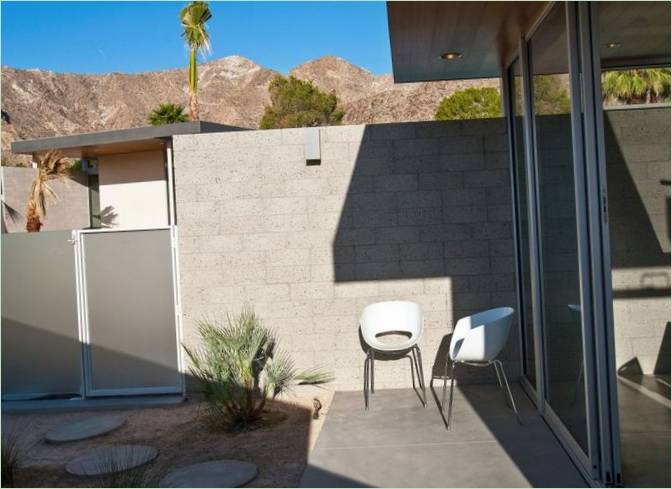 La terrasse de la maison de campagne Dee Residence aux États-Unis