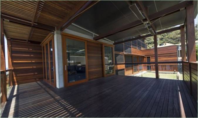 Détails intérieurs : planchers en bois de la résidence South Coast