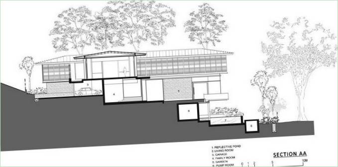 Projet d'une maison de la nature 21 Jervois Hil à Singapour