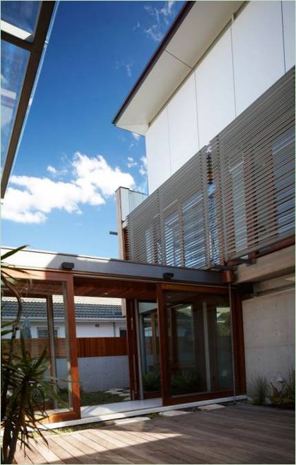 L'intérieur luxueux et moderne de la Freshwater House avec une vue magnifique, Sydney, Australie