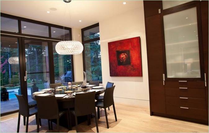 Aménagement intérieur de la salle à manger
