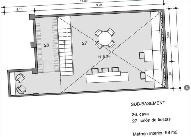 Plans des étages de la Casa Lomas II, maison de campagne de luxe au Mexique