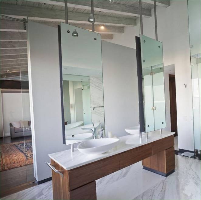 Conception intérieure de la résidence Casa Río Hondo : salle de bains
