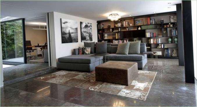 Salon de la Casa Lomas II, maison de campagne de luxe au Mexique