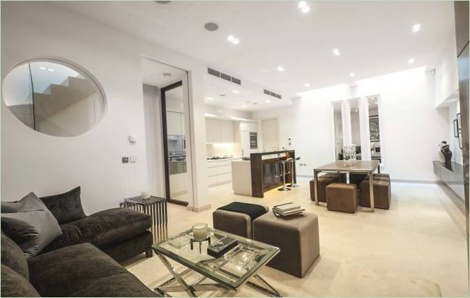 Aménagement intérieur de Belgrave Mews à Londres