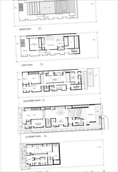 Intérieur d'une maison privée Namly House par CHANG Architects, Chicago, USA
