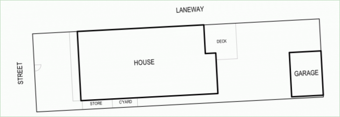 Plans d'étage pour Clifton Hill House en Australie