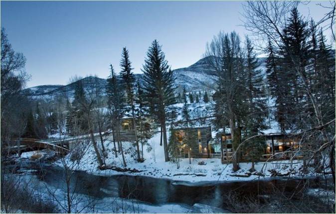 Intérieur de la résidence Piampiano par Studio B Architects, Woody Creek, Colorado, USA