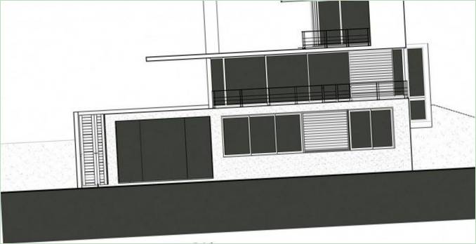Plan d'une villa contemporaine sur la plage de Vame, Afrique du Sud