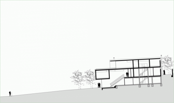 Plans des étages de la maison de campagne Villa S en Autriche