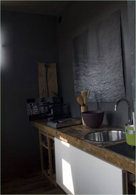 Intérieur de la maison du moulin rénovée