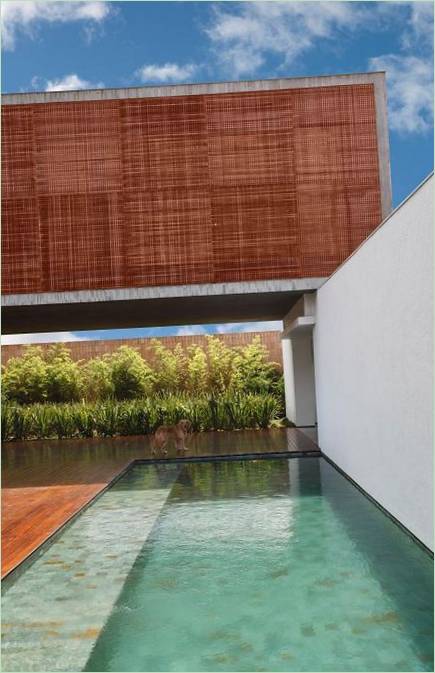 La terrasse de la maison BT à São Paulo