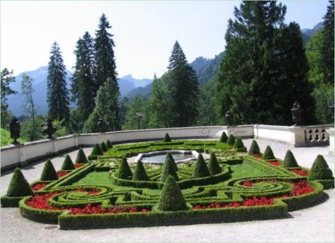 Un jardin de style palace