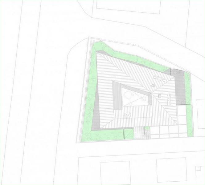 Un plan d'étage d'une résidence privée à Sanbonmatsu