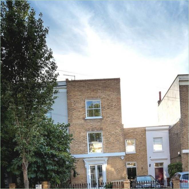 L'extérieur de la maison De Beauvoir Road à Londres