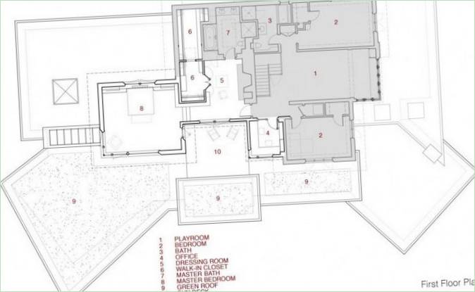 Plan de la résidence Chestnut Hill