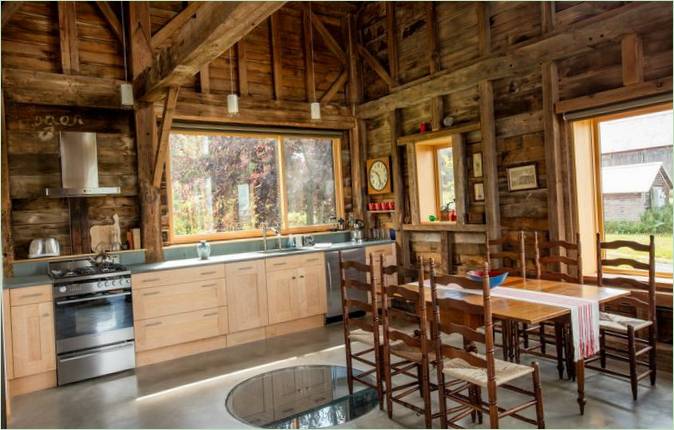 Conception d'une maison d'hôtes dans le Vermont : cuisine