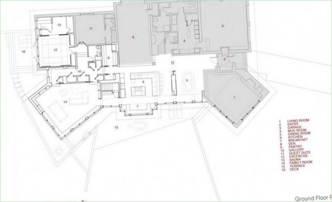 Plan d'étage de la résidence Chestnut Hill