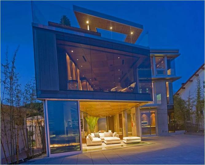 Maison californienne avec vue sur l'océan