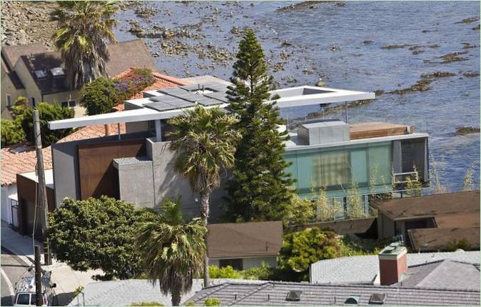 Maison californienne avec vue sur l'océan