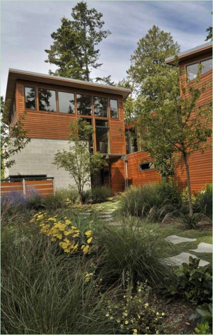 Une résidence solide, robuste et sûre Sunset Point par David Vandervort Architects à Seattle