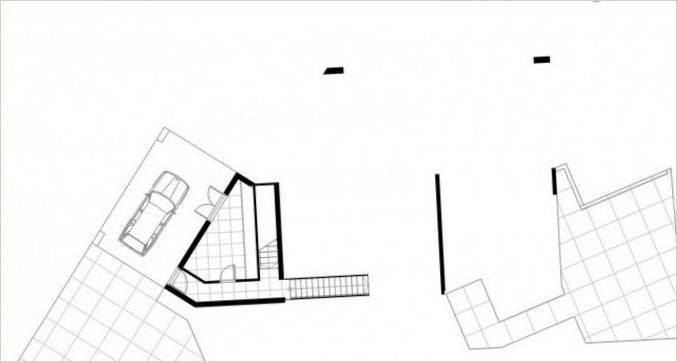 Plan de la maison de campagne Redcliffs House en Nouvelle-Zélande